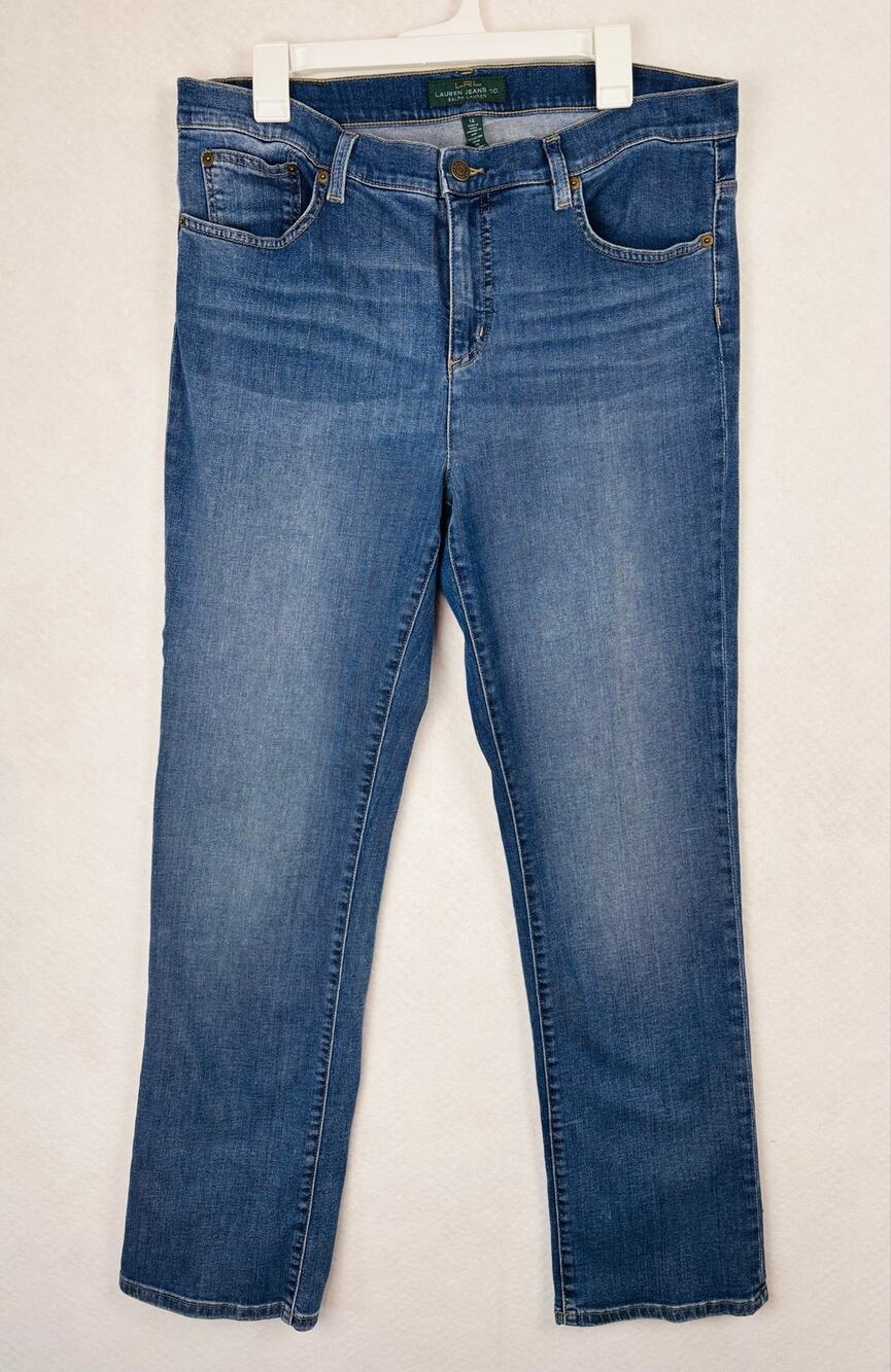 Lauren Ralph Lauren Jeans Co Bootcut Jeans Women’s Size 14 Medium Wash Stretch
